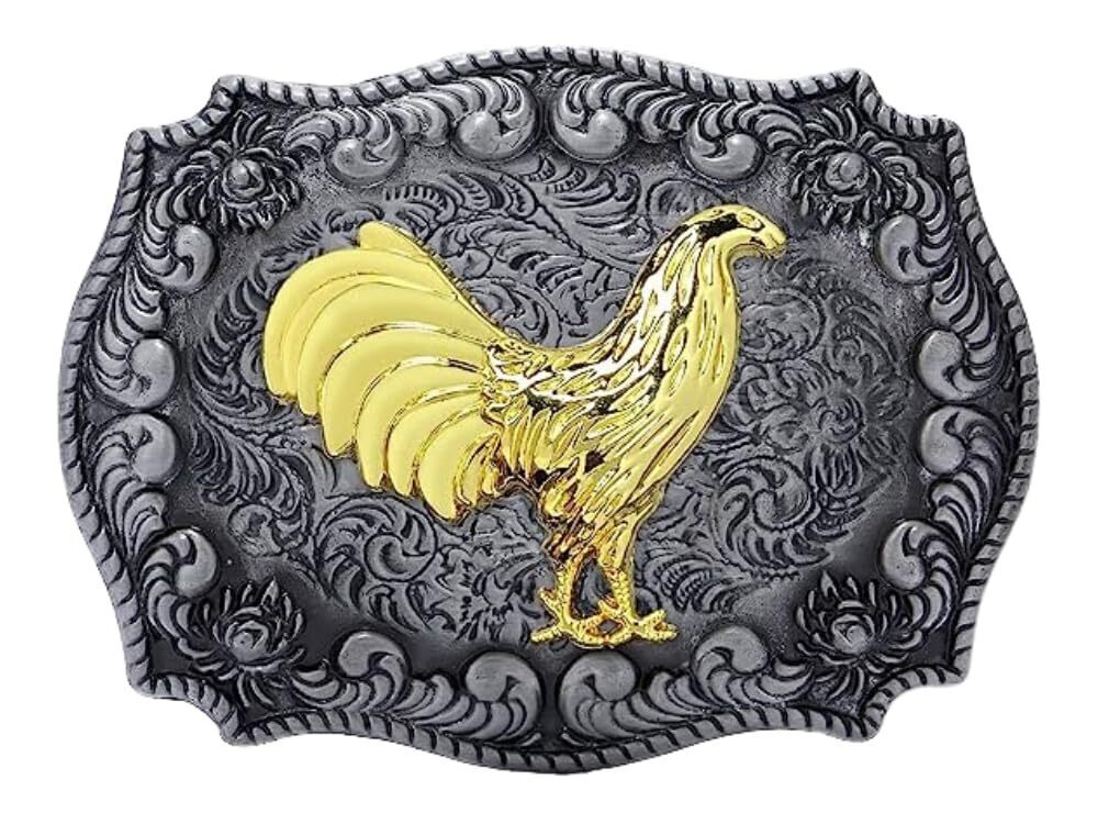 5775 Western Belt Buckle Western Rooster Buckles Cowboy Belt Buckle